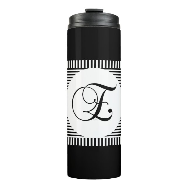 ALPHABET E MONOGRAM THERMOSBECHER (Vorderseite)