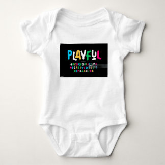 Alphabet einzigartiges Design Baby Jersey Bodysuit Strampler