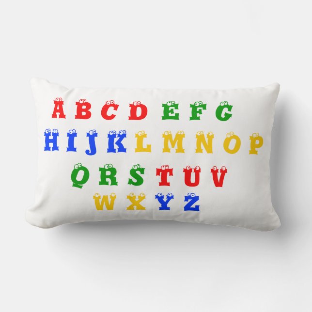 Alphabet et numéros 1 à 10 Coussin (Recto)