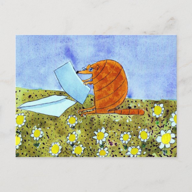 Alphabet Fiesta Armadillo Postkarte (Vorderseite)