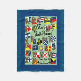 Alphabet Fleecedecke