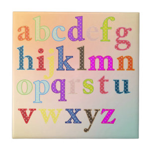 Alphabet Fliese