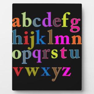 Alphabet Fotoplatte