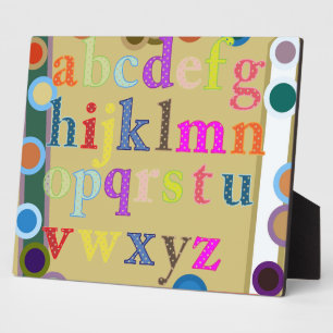 Alphabet Fotoplatte