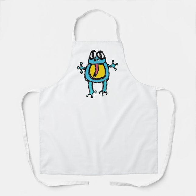 Alphabet - Frosch Schürze (Vorderseite)