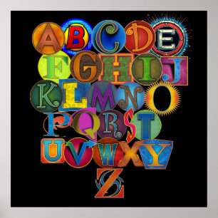 Alphabet für das Kinderzimmer Poster