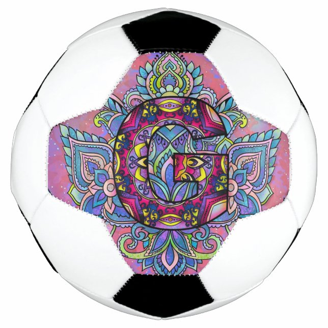 Alphabet G mandala Fußball (Vorderseite)