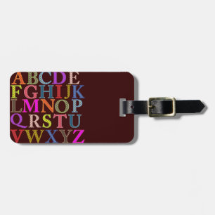 Alphabet Gepäckanhänger
