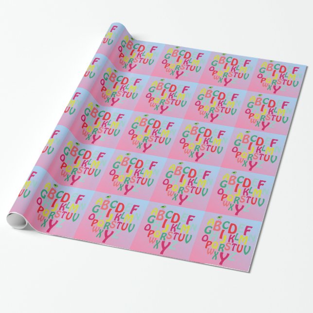 Alphabet Geschenkpapier (Ungerollt)
