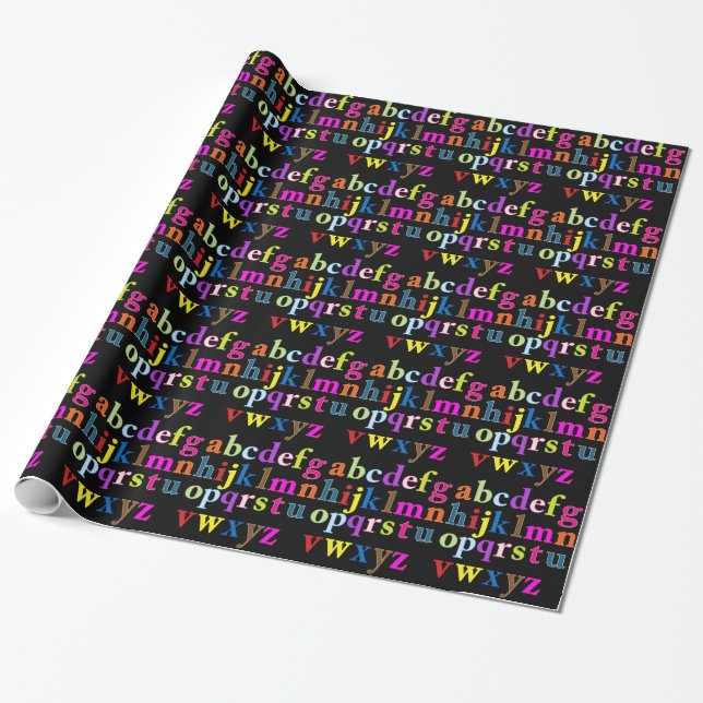 Alphabet Geschenkpapier (Ungerollt)