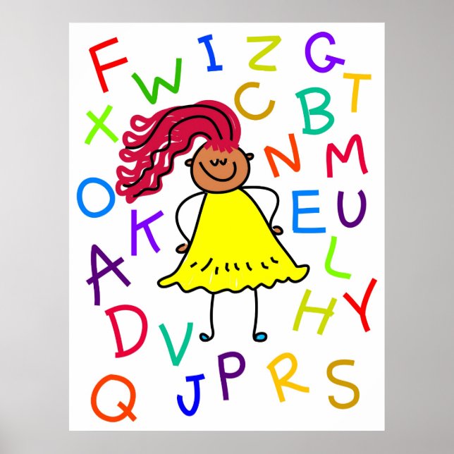 Alphabet Girl Poster (Vorne)