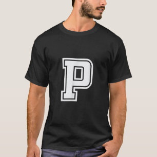 Alphabet Hauptstadt Buchstabe P, der Familiengrupp T-Shirt