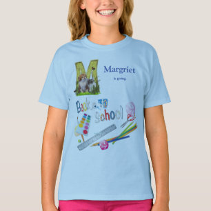 Alphabet-Hauptstädte zurück zur Schule T-Shirt