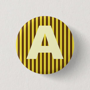 Alphabet-Hauptstadts-gelbe Linien Knopf Button