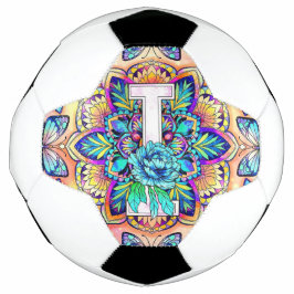Alphabet I mandala Fußball