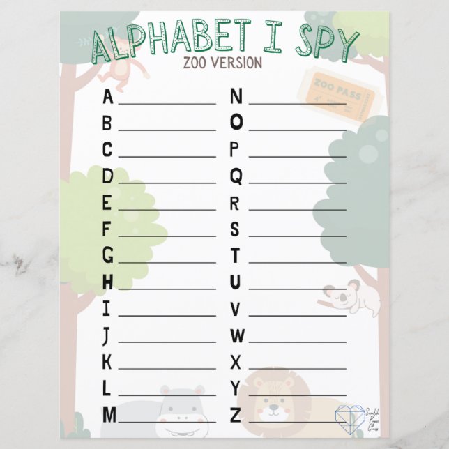 Alphabet I Spy (Vorderseite)