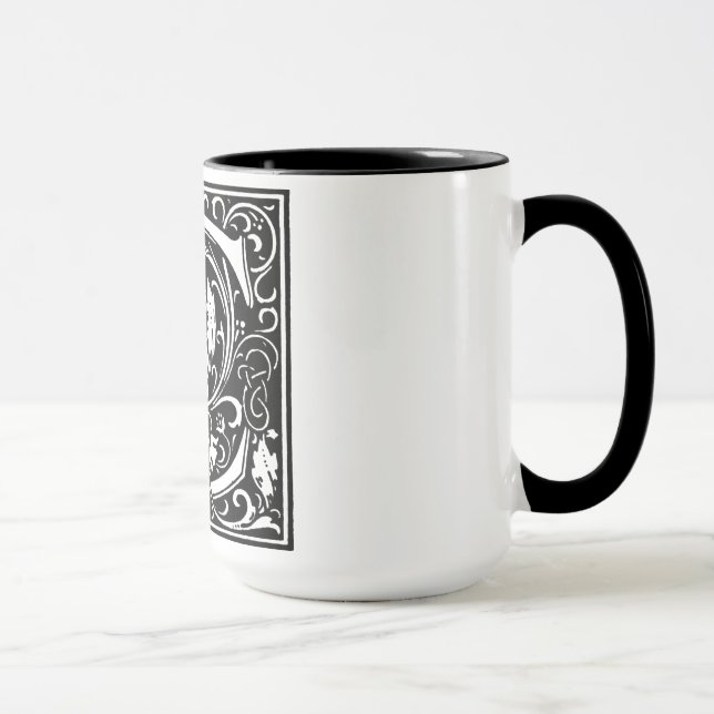 Alphabet im Renaissancestil Buchstabe C über die T Tasse (Rechts)