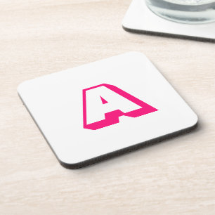 Alphabet-Initial-Monogramm anpassen, personalisier Getränkeuntersetzer