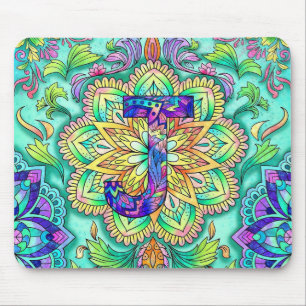 Alphabet J mandala Mousepad
