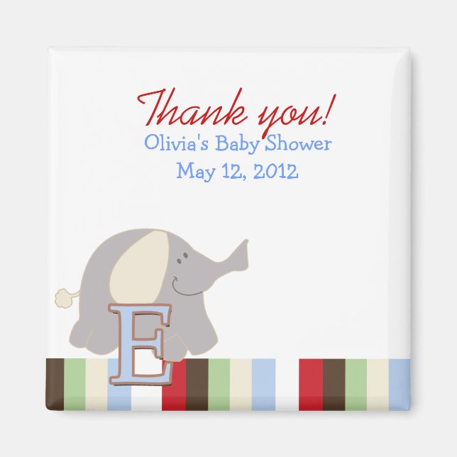 Alphabet Jungle Soup (Elephant ABC) Gefallen Magne Magnet (Vorne)