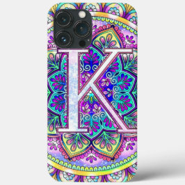 Alphabet K mandala Case-Mate iPhone Hülle
