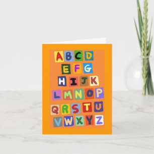 Alphabet Karte
