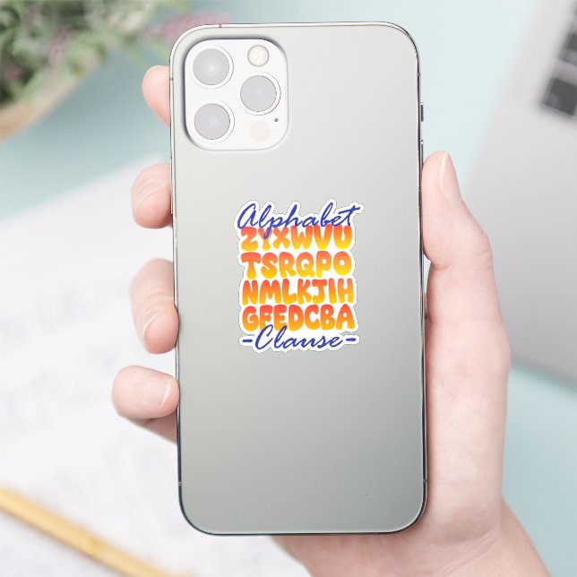 Alphabet-Klausel in Cobol-Programmierung Sticker (Telefon)