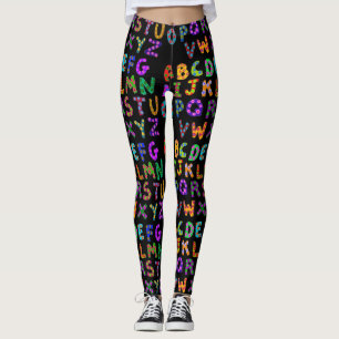 Alphabet Leggings pour femmes