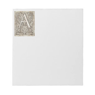 Alphabet Letter A Notepad Notizblock