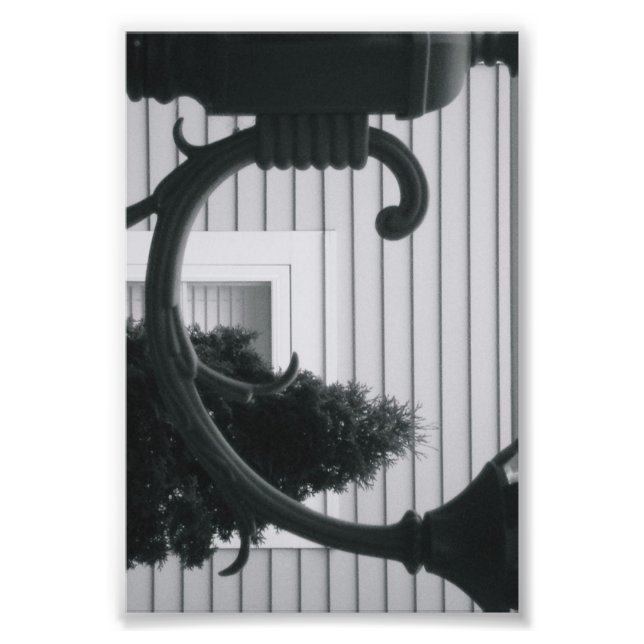 Alphabet Letter Fotografie C5 Schwarz und Weiß 4x6 (Vorne)
