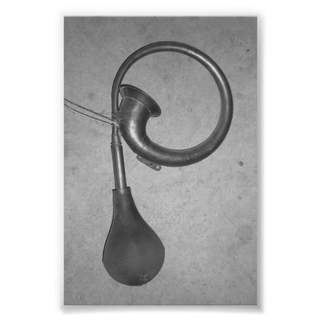 Alphabet Letter Fotografie P3 Schwarz und Weiß 4x6 (Vorne)