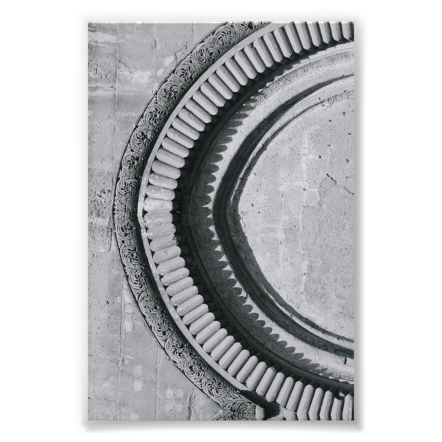 Alphabet Letter Fotografy C4 Black and White 4x6 Fotodruck (Vorne)