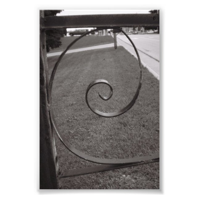 Alphabet Letter Fotografy E1 Black and White 4x6 Fotodruck (Vorne)