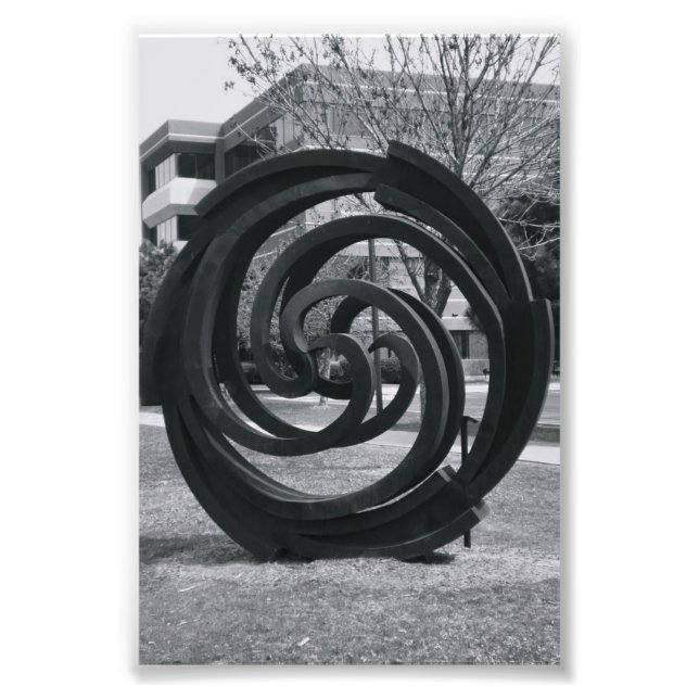 Alphabet Letter Fotografy O7 Black and White 4x6 Fotodruck (Vorne)