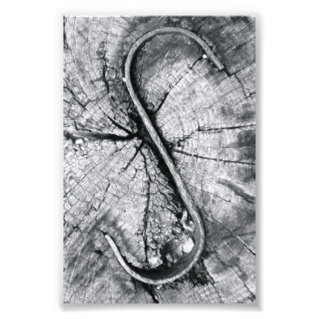 Alphabet Letter Fotografy S2 Black and White 4x6 Fotodruck (Vorne)