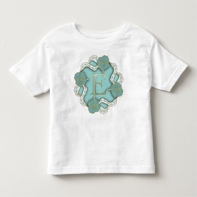 Alphabet Letter Initial Kleinkind T-shirt (Vorderseite)