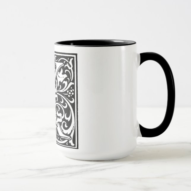 Alphabet Letter K on Tasse (Rechts)