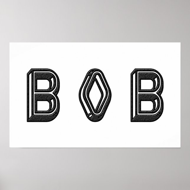 Alphabet Letter Name Art Poster (Vorne)