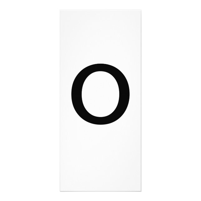 Alphabet Letter O Learning Bildung Card Werbekarte (Vorne)