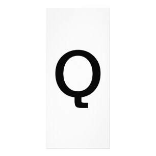 Alphabet Letter Q Learning Bildung Card Werbekarte