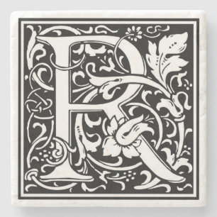 Alphabet Letter R Vintag Stone Untersetzer