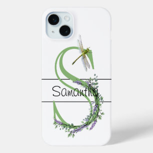 Alphabet Letter S, Aquarelllavender Dragonfly Case-Mate iPhone Hülle