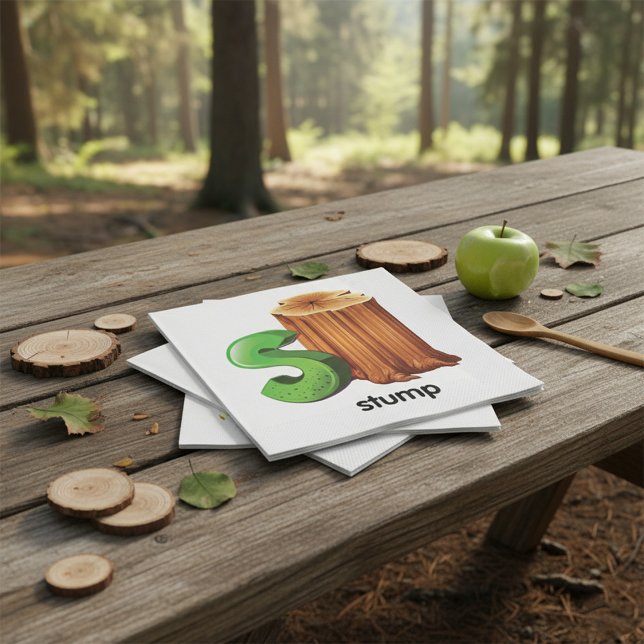 Alphabet Letter S'Espresso Kunst, Dichtung und Mus Serviette (Von Creator hochgeladen)