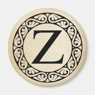 Alphabet Letter Zeta Magnet