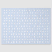 Alphabet Letters Abc Muster hellblaue weiße Gesche