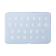 Alphabet Letters Abc Muster hellblaue weiße Kinder