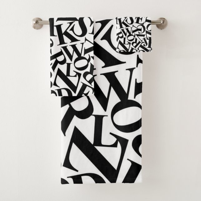 Alphabet Letters Badhandtuch Set (Insitu)