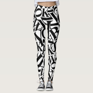 Alphabet Letters Leggings