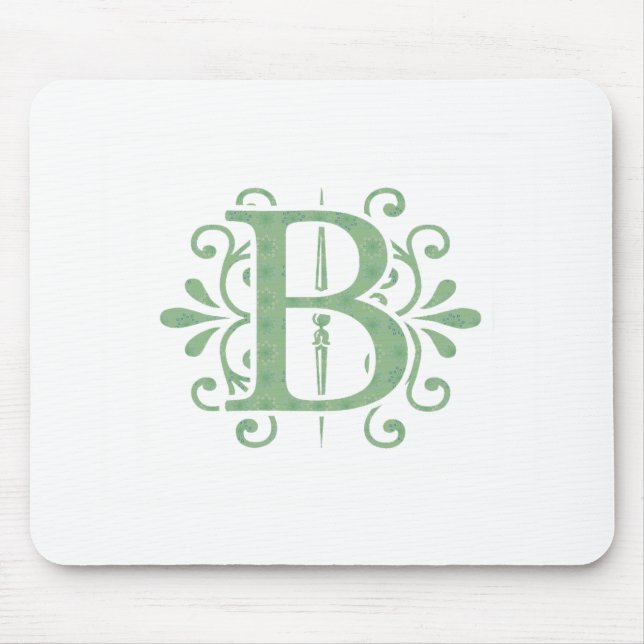 Alphabet letters - letter B - white Mousepad (Vorne)