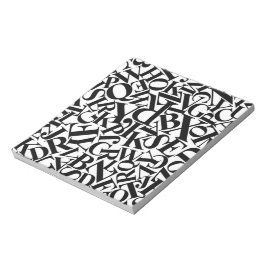 Alphabet Letters Notizblock